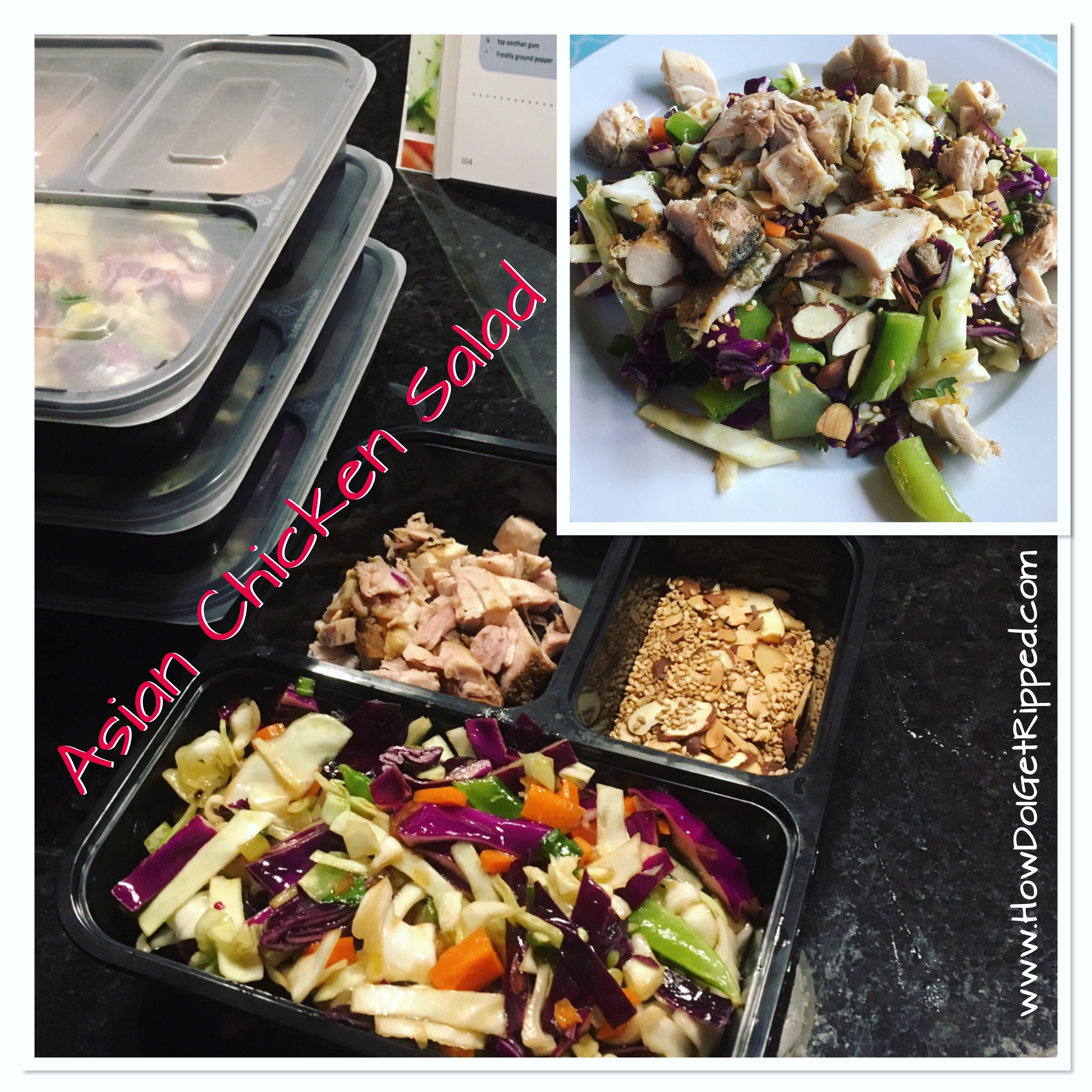 Healthy Asian Chicken Salad Portion Control