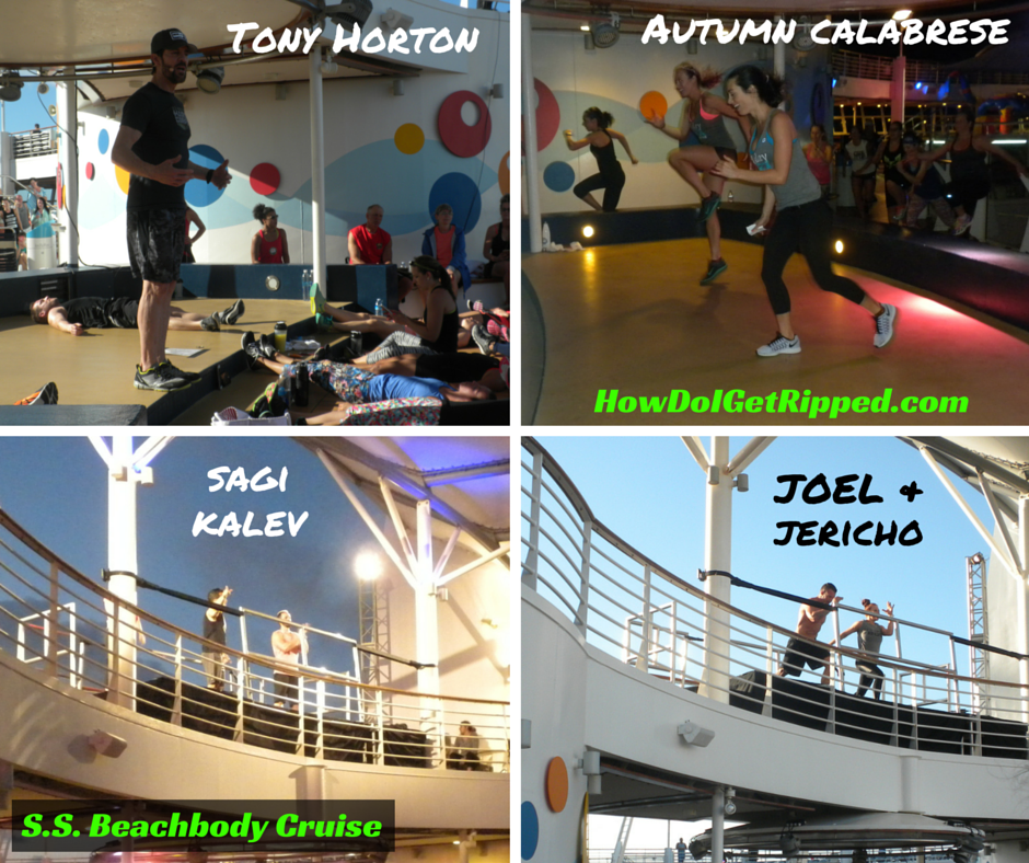 Live Trainer Workouts S.S. Beachbody Cruise Tony Horton, Autumn Calabrese, Sagi Kalev, Joel Freeman and Jericho