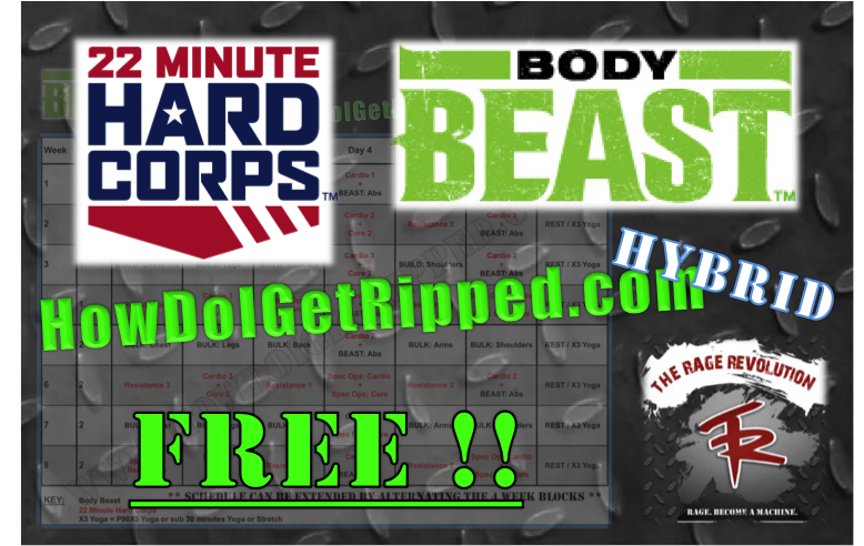 Free HARD CORPS Body Beast Hybrid How Do I Get Ripped