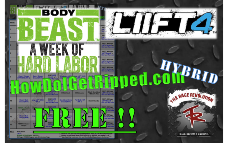 FREE LIIFT4 Body Beast AWOHL Hybrid How Do I Get Ripped 